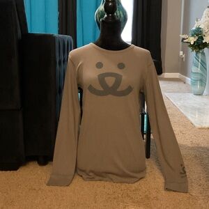 Next Level Apparel Beige Waffle Knit Top